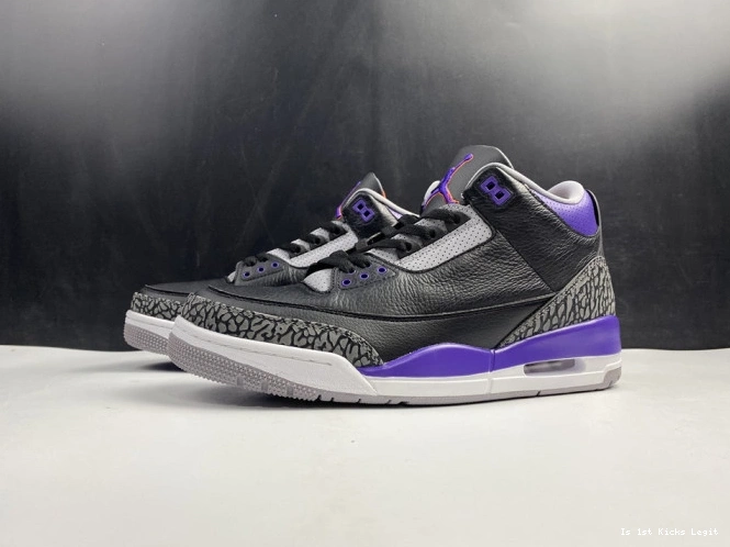 Black Court 050 Retro CT8532 3 Purple Jordan Air 0819